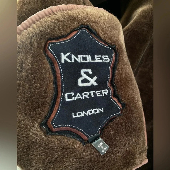 Vintage Suede Jacket Women’s Medium Brown Leather Knoles & Carter Coat Y2K - Picture 12 of 12